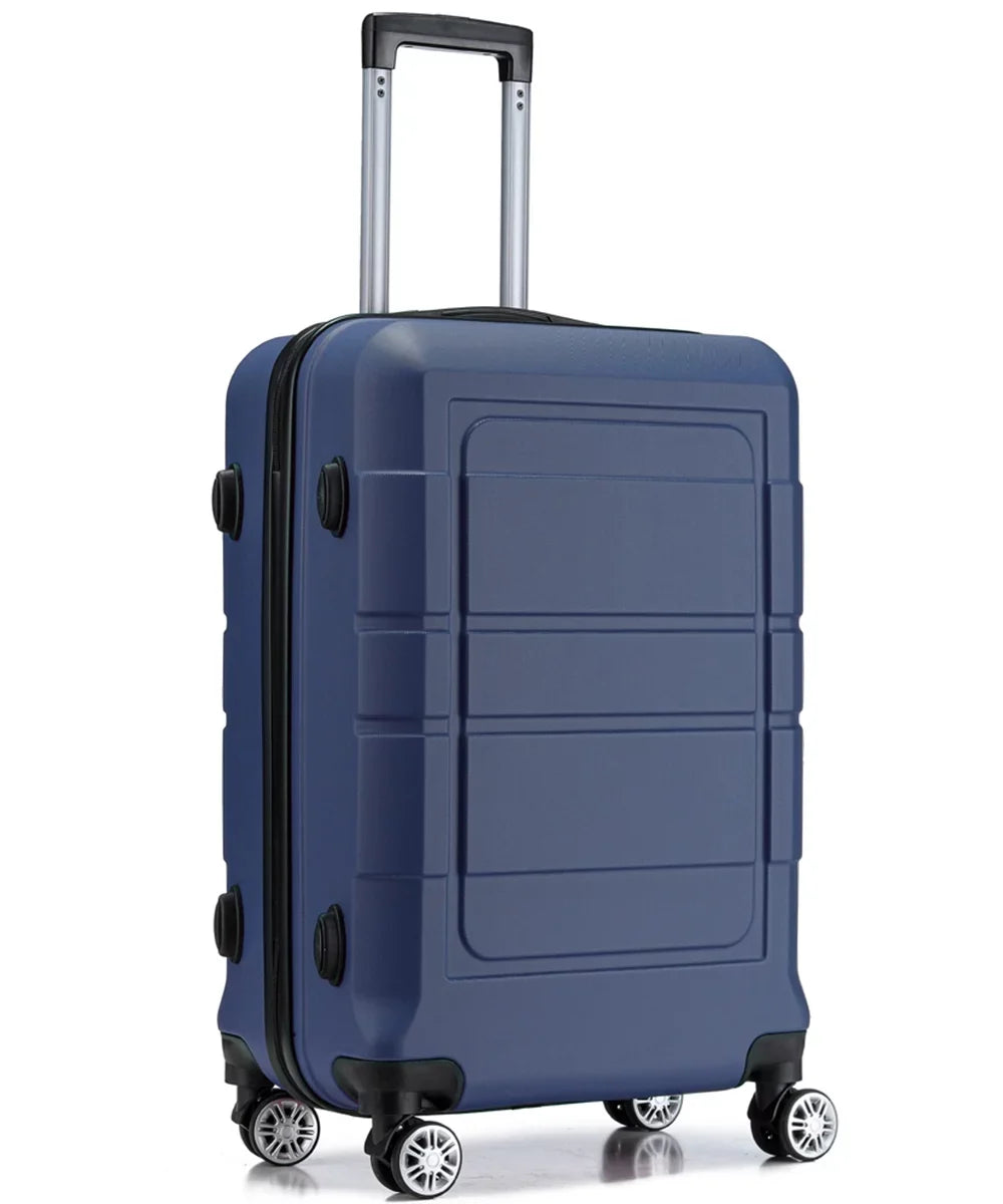 Lock Suitcase TSA Wheels Blue PC+ABS Expandable Durable GOWELL Luggage Sets Double