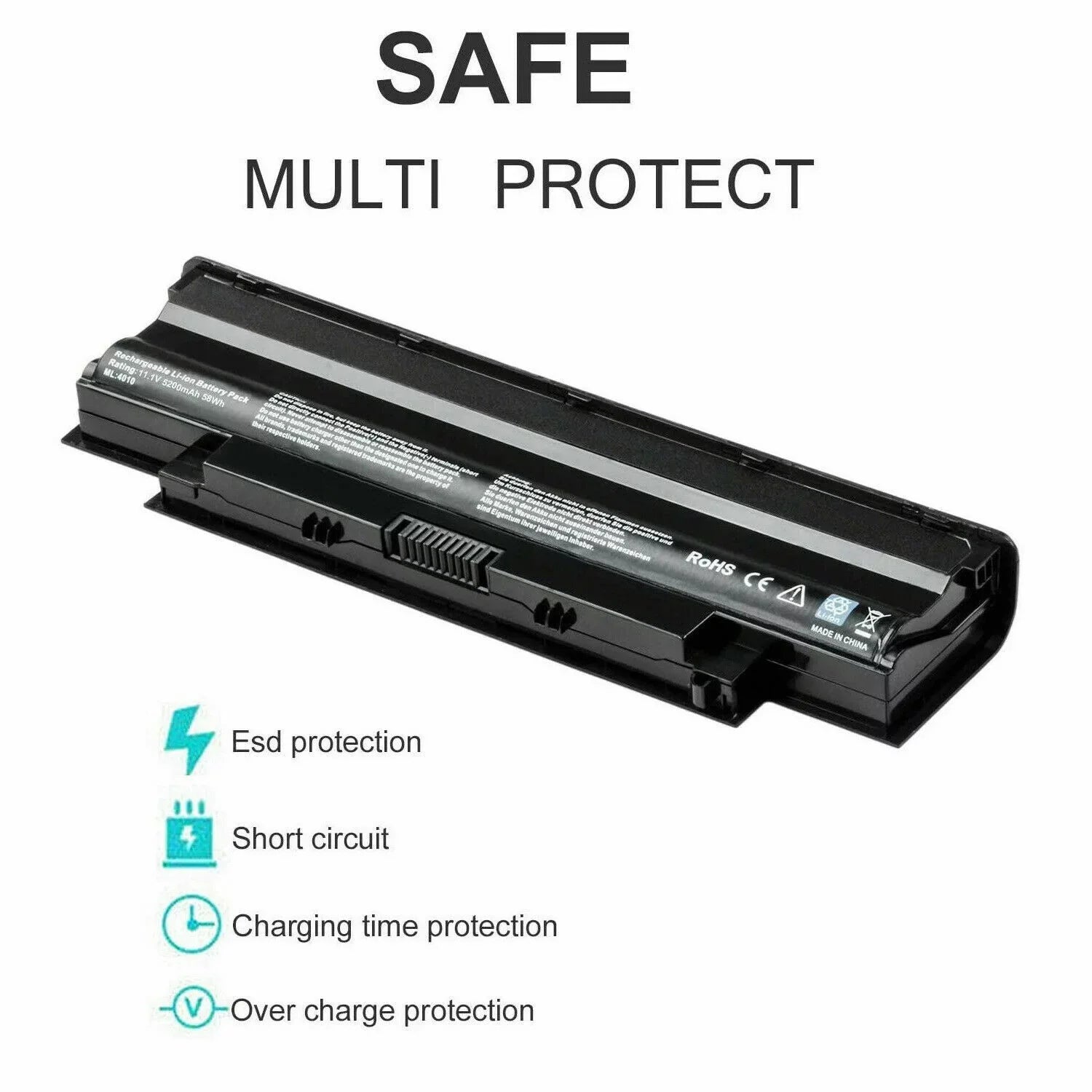 Dell Inspiron N5110 15r N5010 Battery 13r N3010 N4110 N7110 17r For N4010 14r