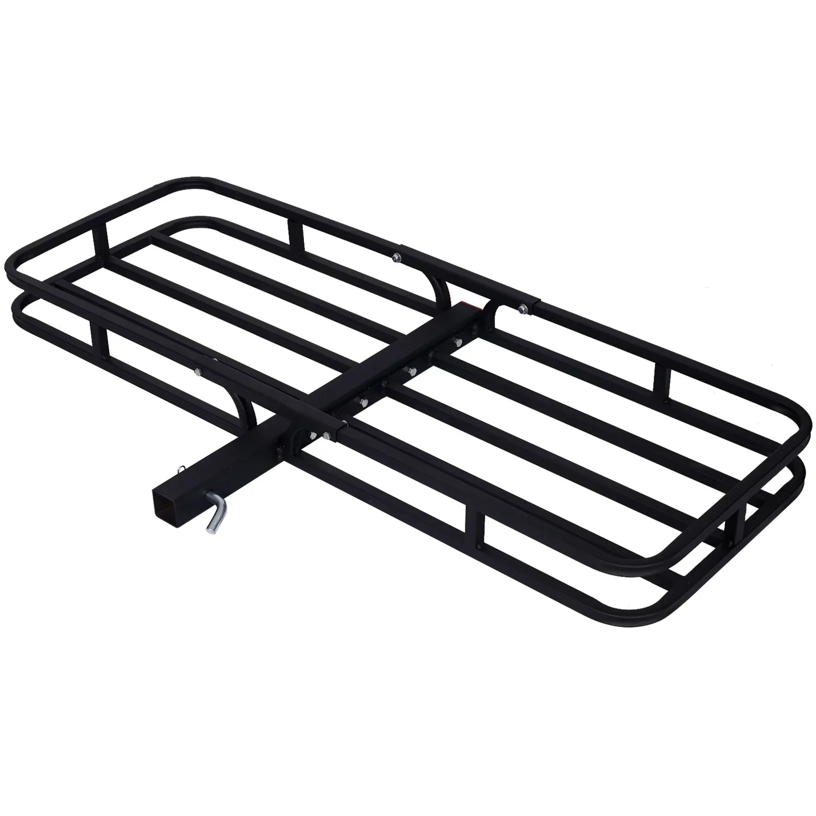Mount Capacity, Cargo Rear Vans, RV's, - Rack Load Cargo Carrier, 2" Luggage Rack Steel SUV's, Hitch Basket Cars for Trucks, Black Receiver 500-lb with Hitch