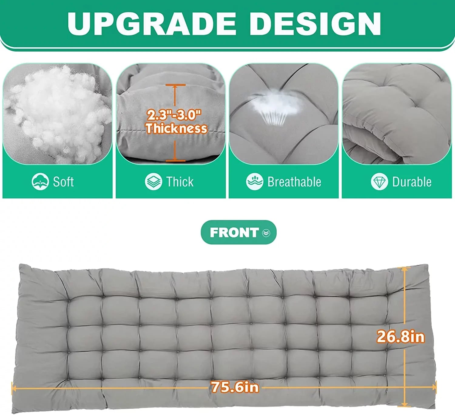 Chaise Chair,Camping Patio Garden Recliner Adjustable Mattress, Lounge Outdoor/Indoor ABORON Portable Pillow Folding and for 4-Fold with Beach Cot,