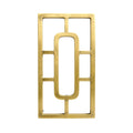 Modern Brass Wall Décor with Geometric Design