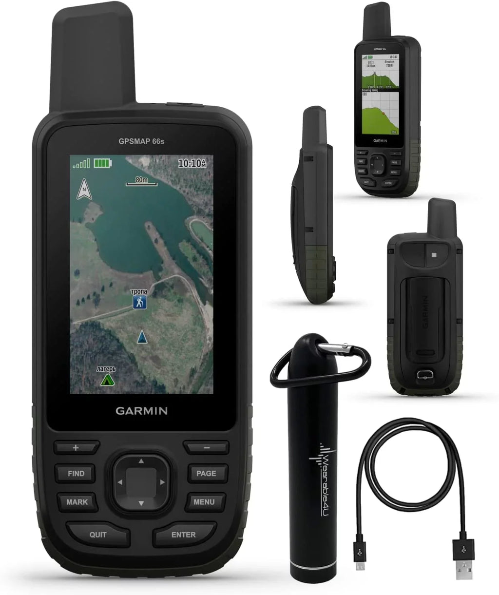 GPSMAP 3" Handheld Power with Multisatellite 66s GPS Bank Garmin Rugged