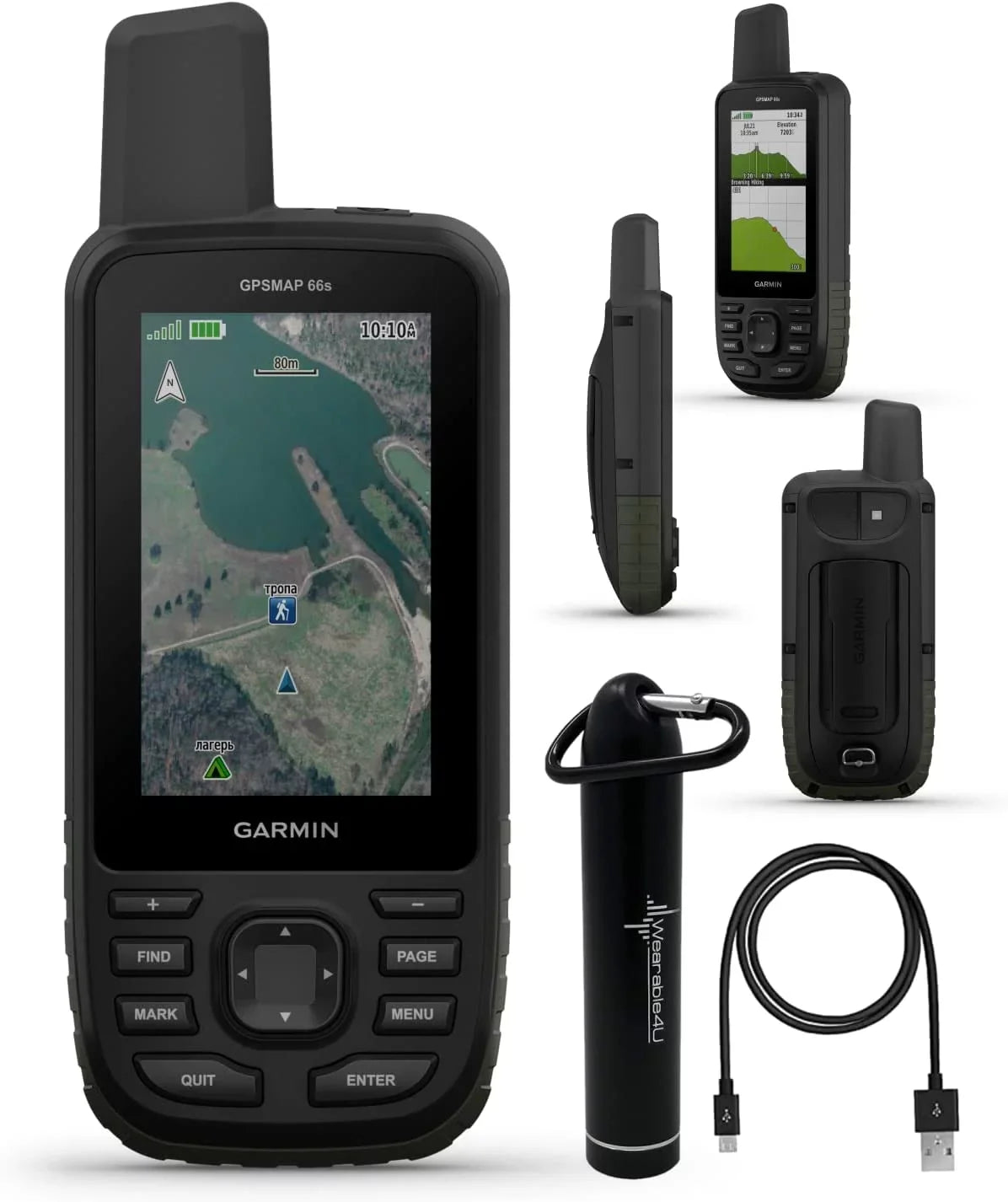 GPSMAP 3" Handheld Power with Multisatellite 66s GPS Bank Garmin Rugged