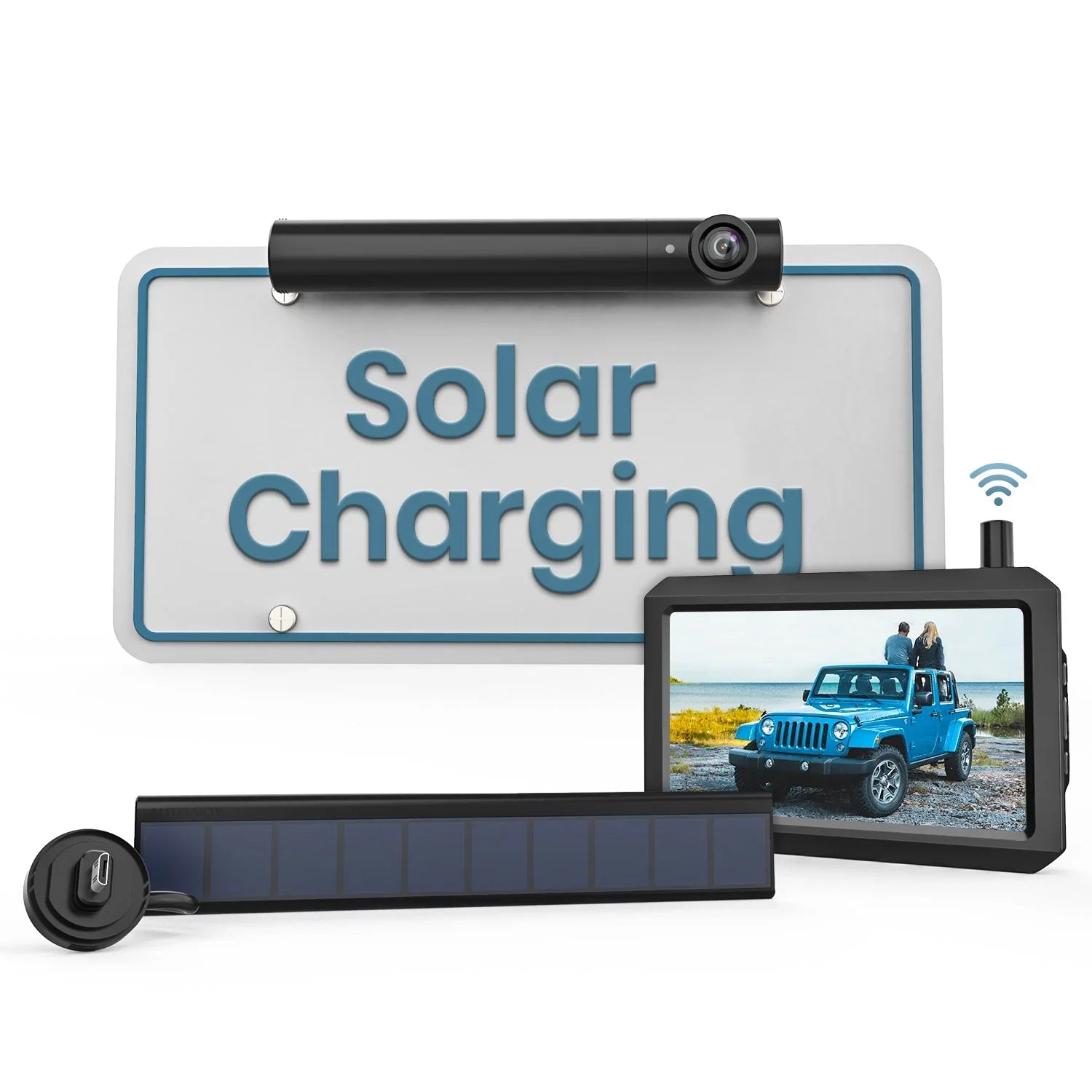 Wireless Rear Solar View Reverse Trailer Cameras Camera Camera HD Supports Assistance Backup 2