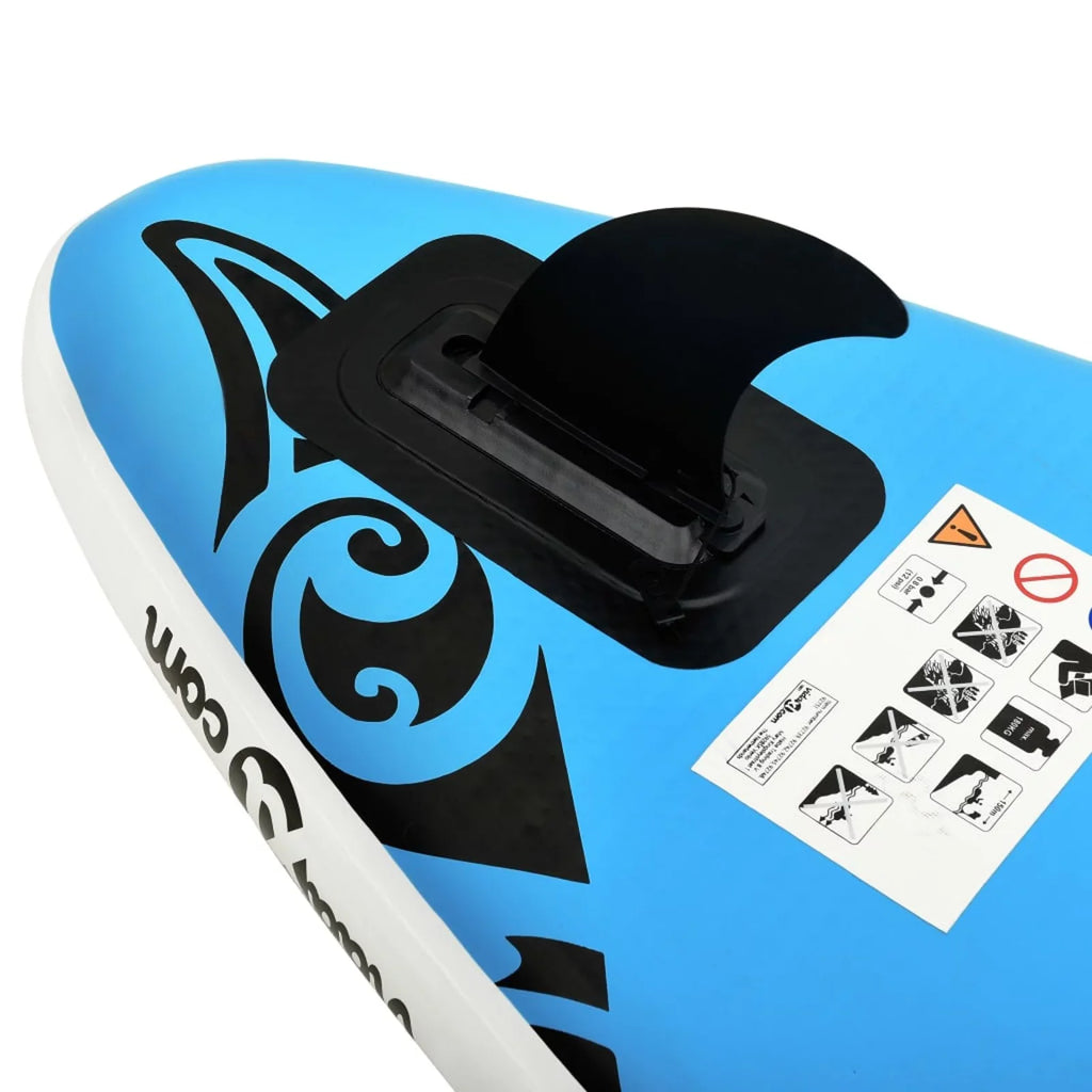 Blue Paddleboard Inflatable 144.1"x29.9"x5.9" Set Walmeck