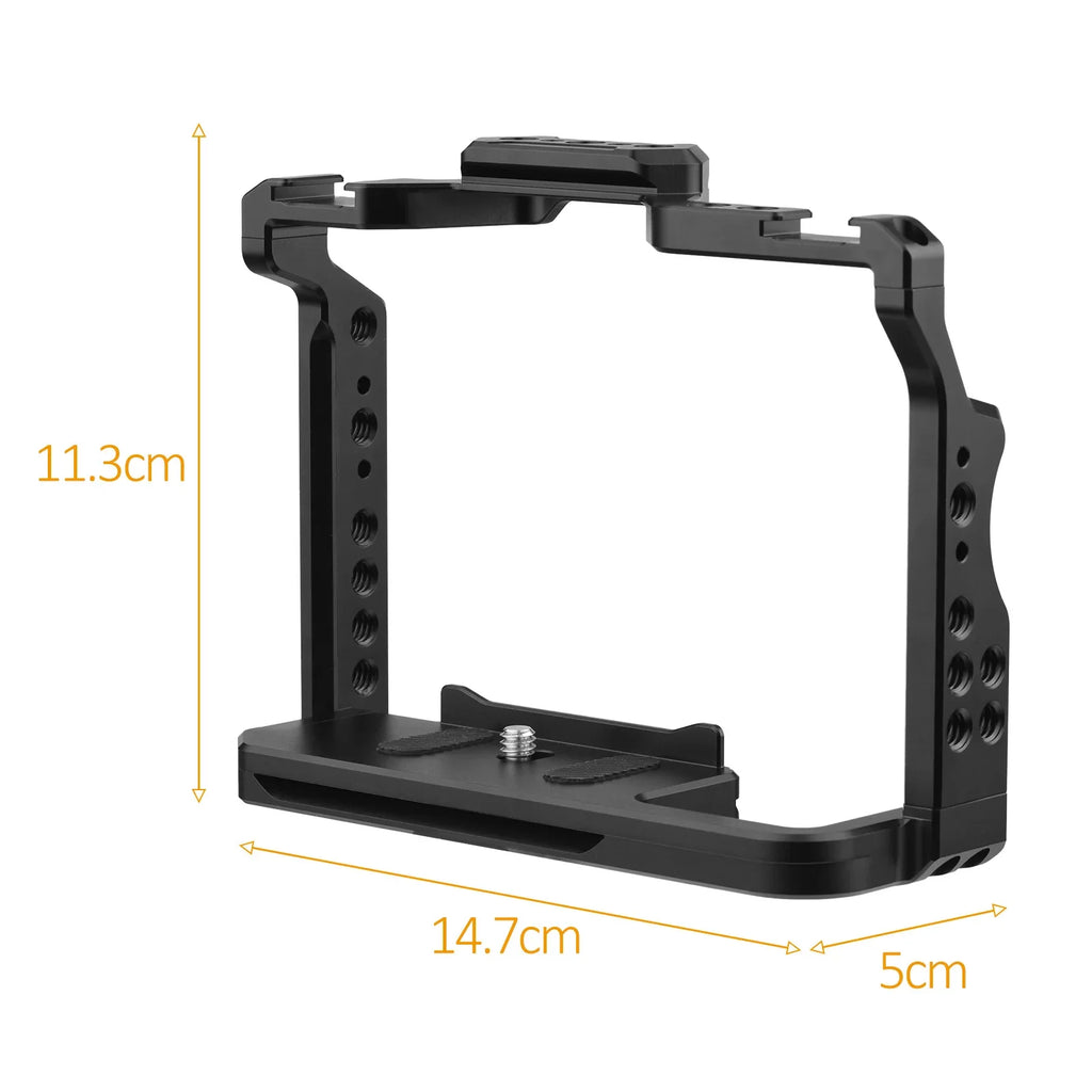 II/ Inch A7R A7R 14 Dual Video Andoer Replacement A7III/ Sony Threads Alloy II with Numerous A7IV/ Cold III/ A7II/ Cage Mounts Aluminum Shoe Cage A7S for