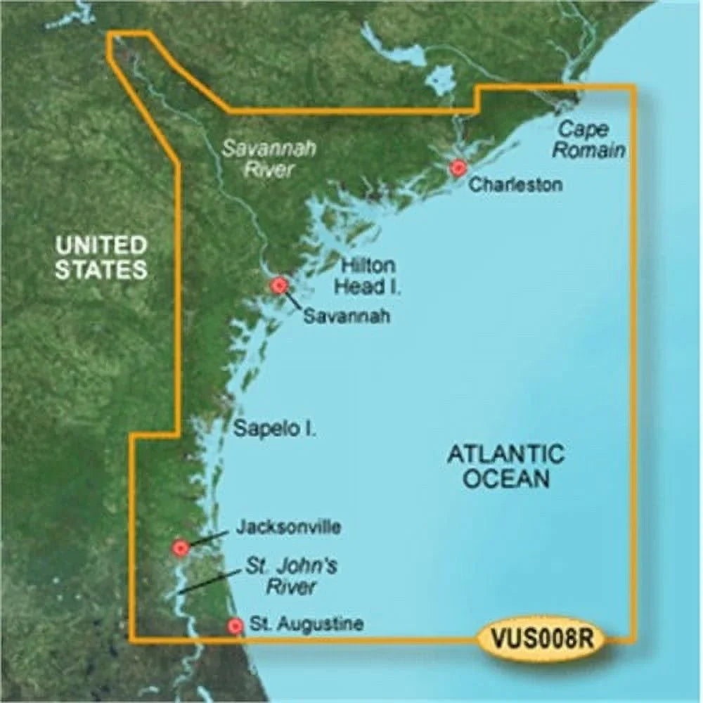 microSD™/SD™ VUS008R HD Garmin Jacksonville - to Charleston Vision® - g3 - BlueChart®