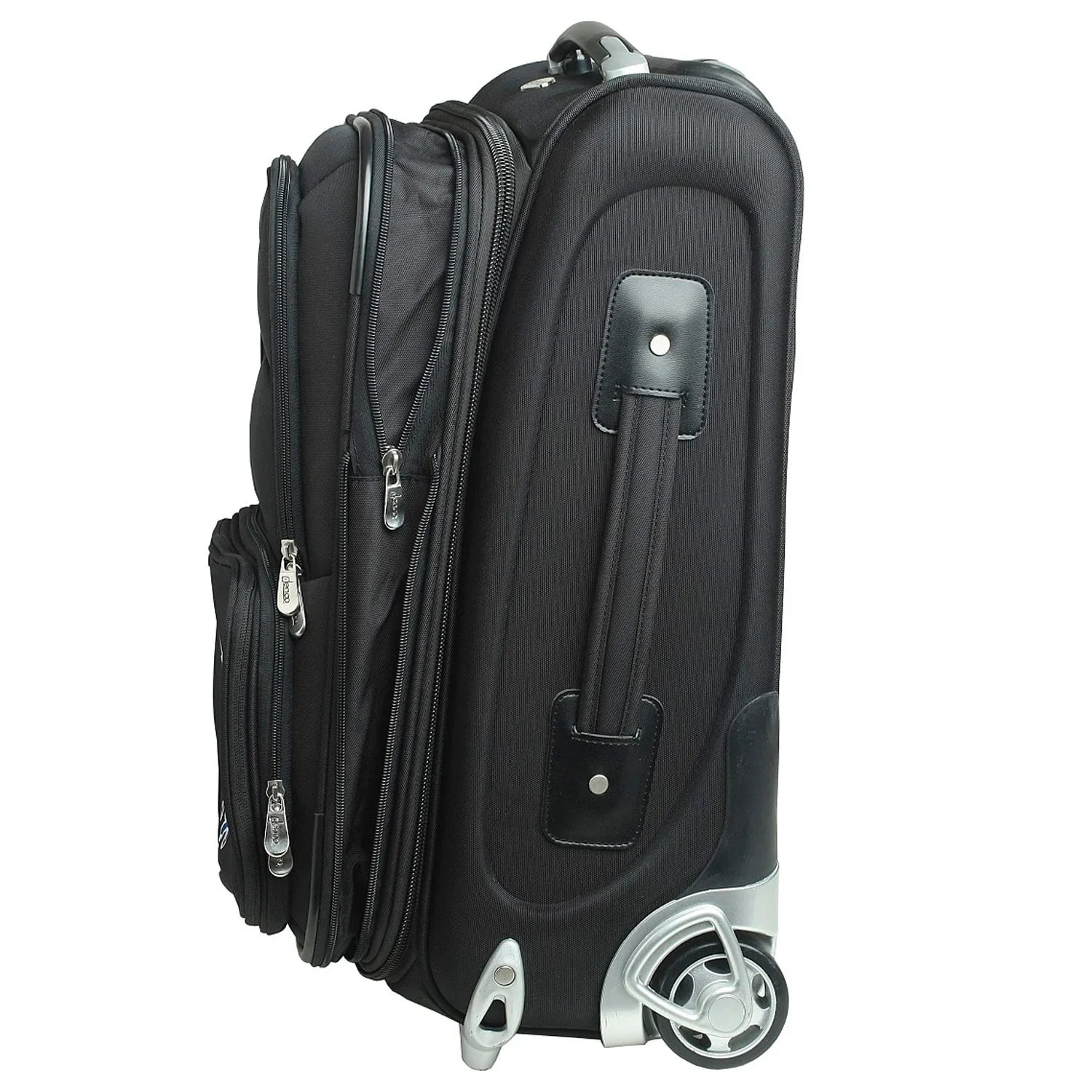 Carry-On 21" Black Rolling Suitcase Softside MOJO Hawaii Warriors