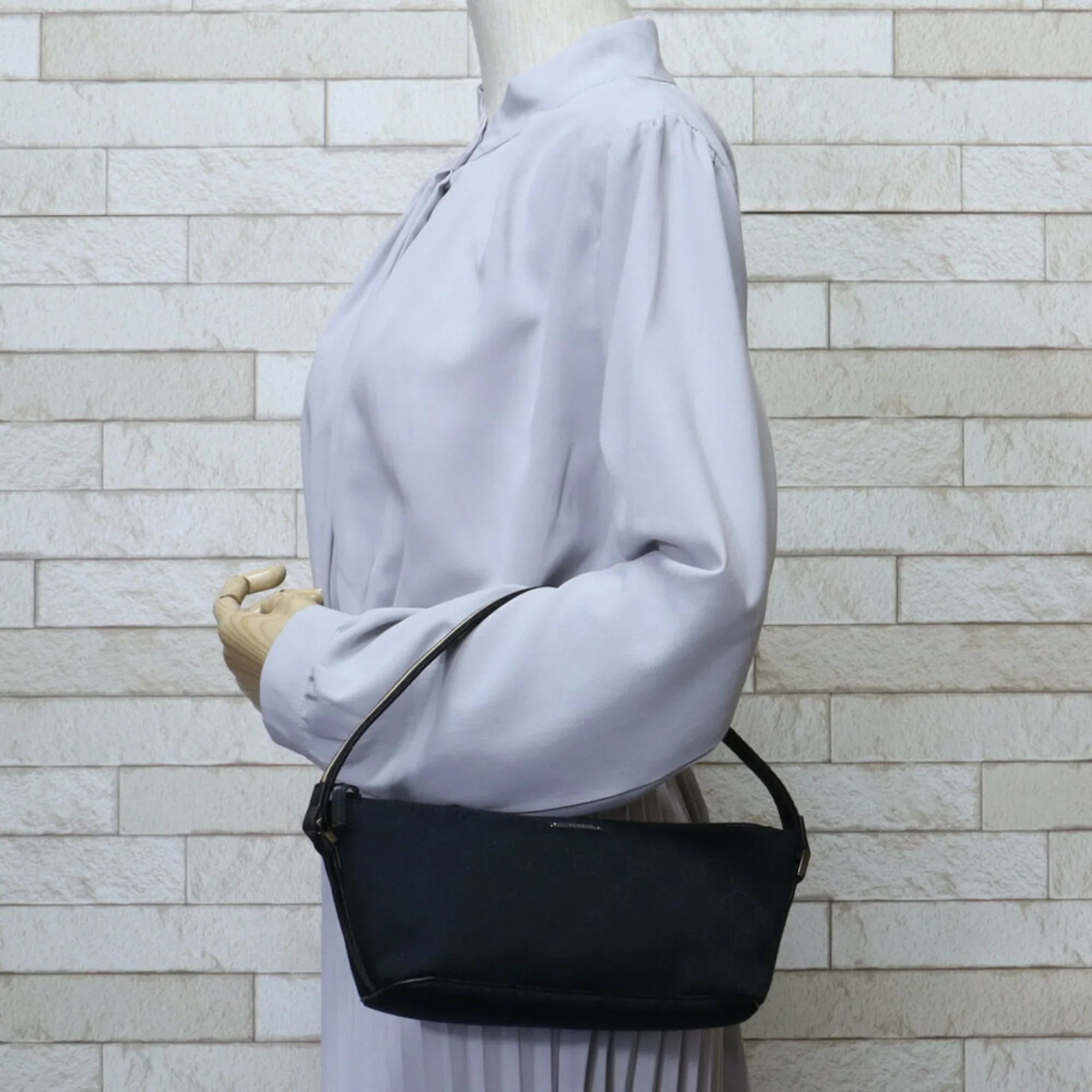 GG Gucci Pre-Owned canvas (Good) handbag sherry ladies GUCCI black