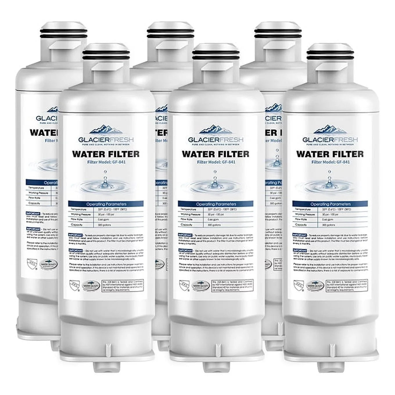 RF23M8090SG, RF23M8070SR, Filter Replacement HAF-QIN/EXP, DA97-17376B HAF-QIN FRESH RF23M8090SR for DA97-08006C, GLACIER Filtered (6Pack) Water RF23M8070SG, Refrigerator