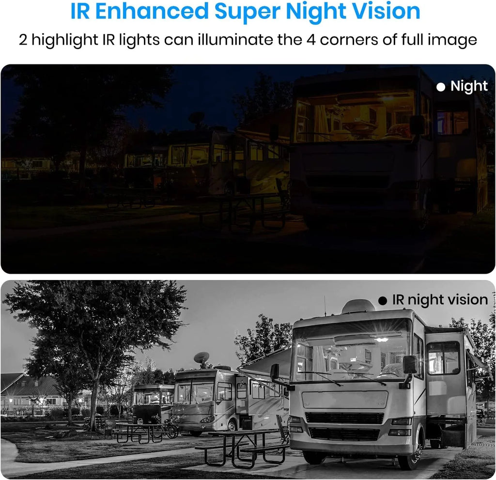 Camera Backup Back View Wires Camara, Installation Vision System Rear 1080P Car,Truck for Camera Only,No Solar4 RV Wireless for up Night AUTO-VOX IR