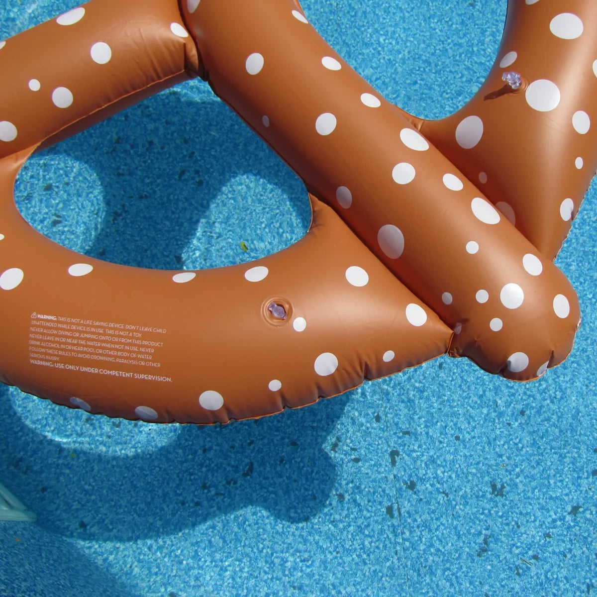 Party Toy Raft Pool Swim Float Up Decoration Water Blow Novelty Giant Pretzel Inflatable 48"