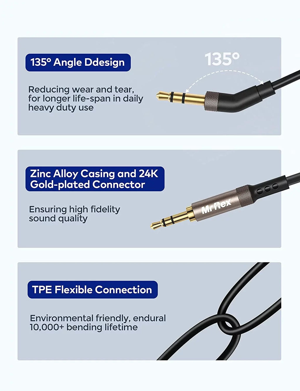 Cancelling for to QC35 Headphones, Cable QC35II 3.5mm JBL QC45 QC25 Rex Aux Noise Cord Bose QuietComfort 700 Mr 2.5mm
