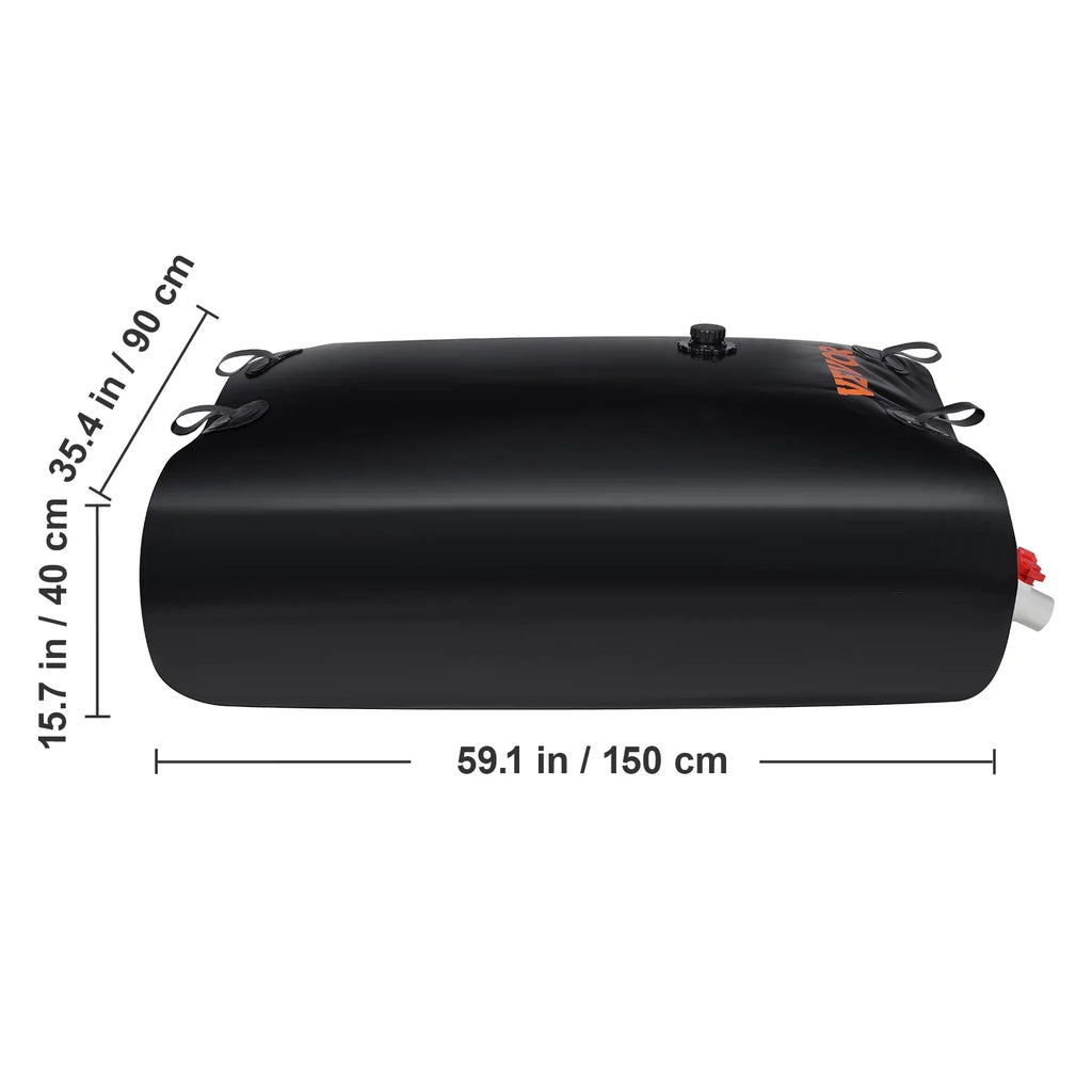 Bag,143 Kit,Water Water Storage Portable BENTISM Water Gallon Including Overflow Rainwater and PVC Capacity Large Bladder Storage Bladder Containers,1000D Spigots Tank Water