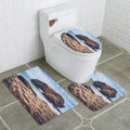 Lid Beach and Rug Rugs Bath do Rock Toilet 3 Set Santa Cruz Bathroom Piece Cover Penedo CHAPLLE Contour Guincho Mat