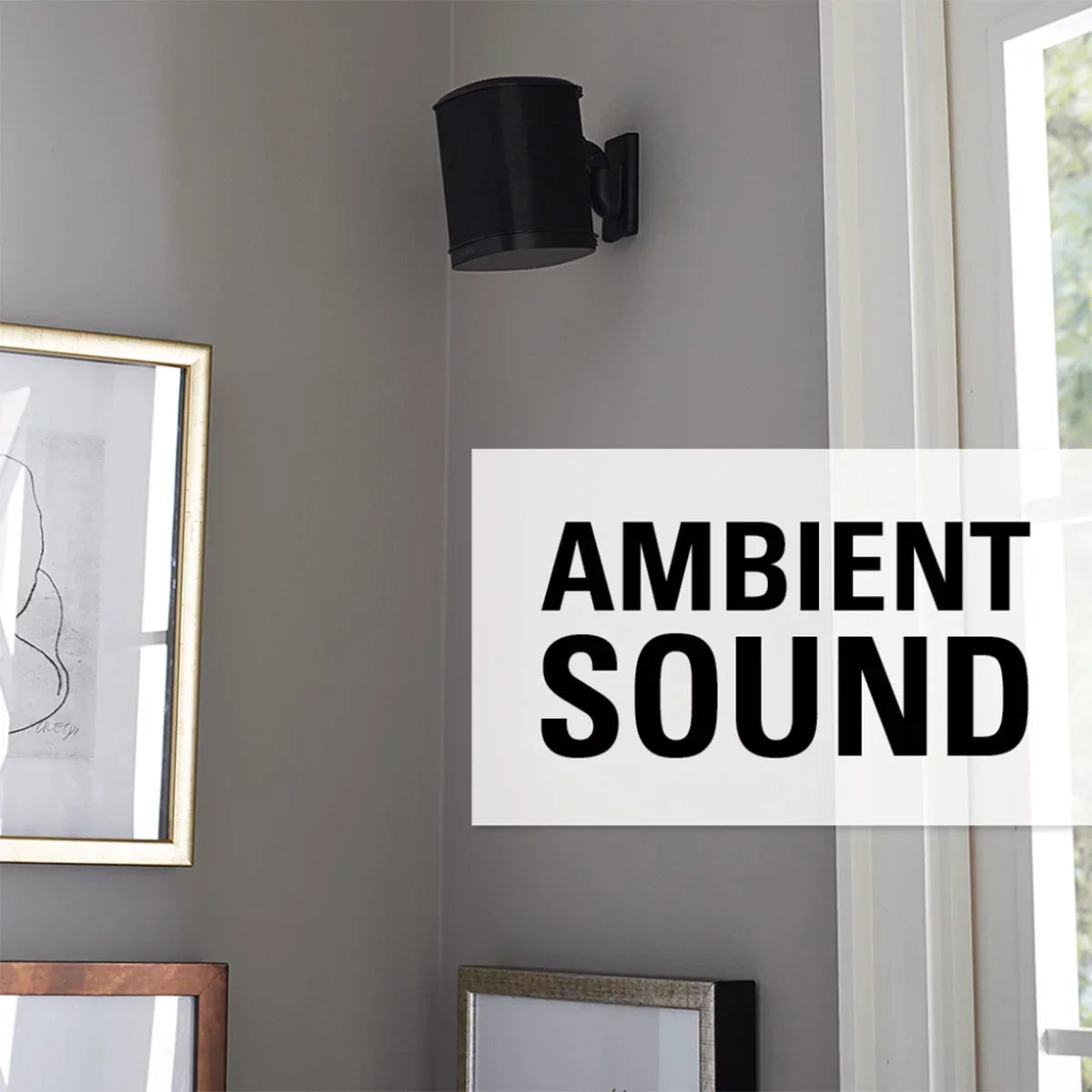 Each PLAY:1, Wireless Swivel Wall and - Mount Tilt PLAY:3 for and Sanus Speaker (Black) Sonos ONE,