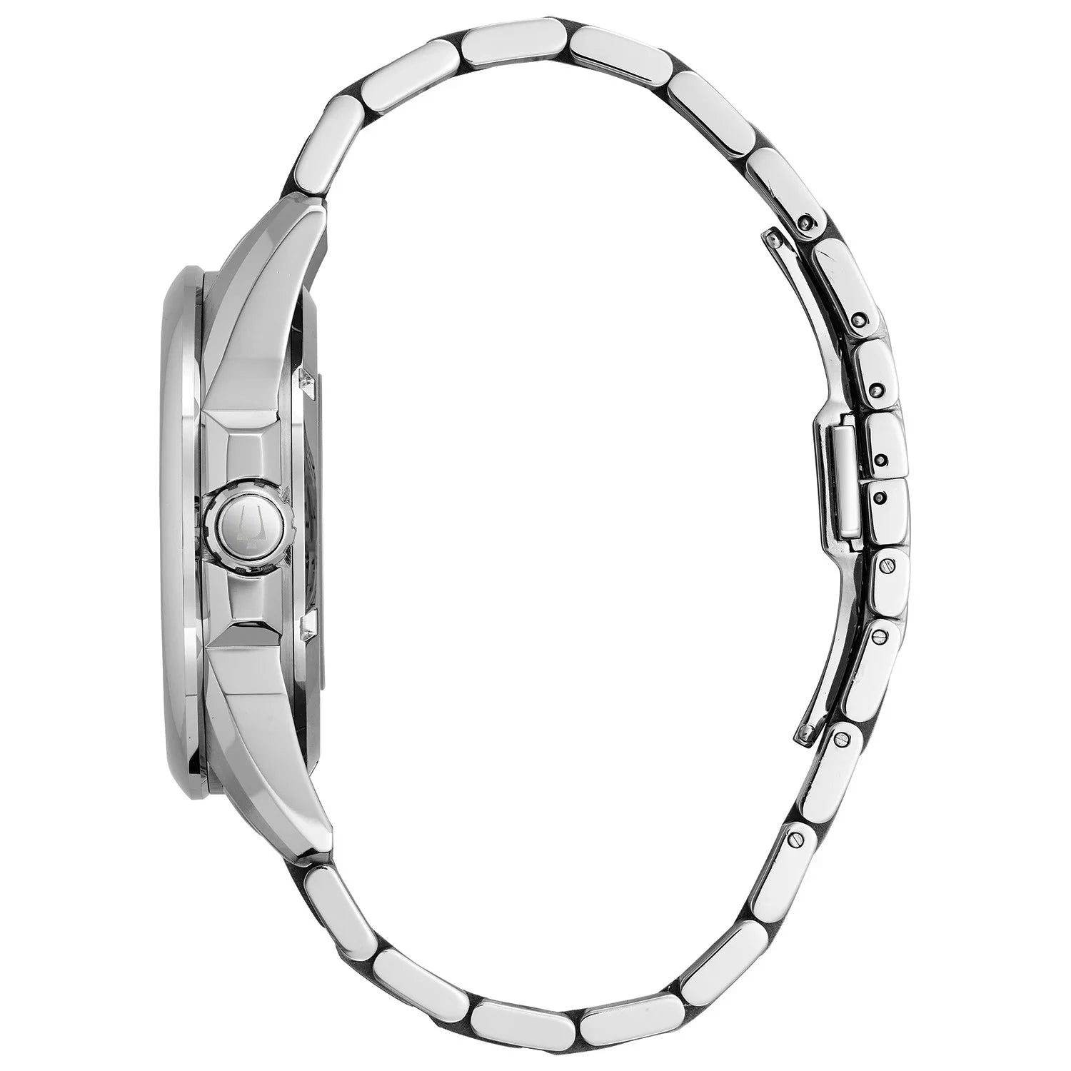Watch Dial Skeleton Men's Stainless Bulova Automatic Silver 96A187 Bracelet Steel