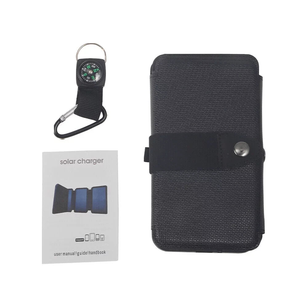 Bank Portable Outdoor Phone Waterproof Mobile Charger JLLOM Solar Panel Camping Power