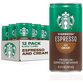 Starbucks Pack) 6.5Oz Cans Drink Espresso Ready & To Coffee, Cream, May Vary) (Packaging (12