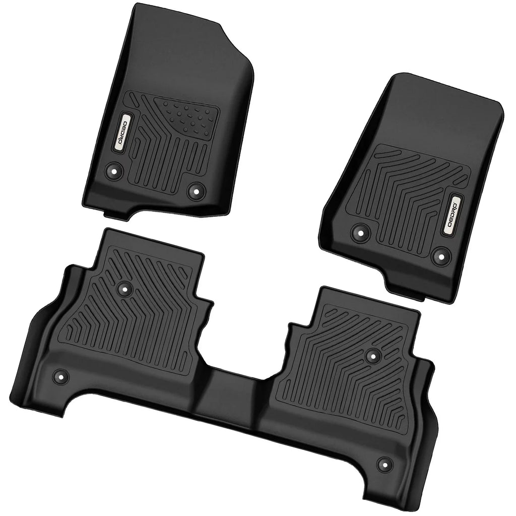 Door 20-23 Floor Ledkingdomus Jeep for 4 Liners Floor Carpet TPE Gladiator Mats