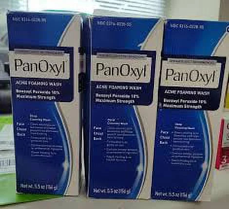 Wash 5.5 10% 3) Foaming (Pack PanOxyl oz of Acne