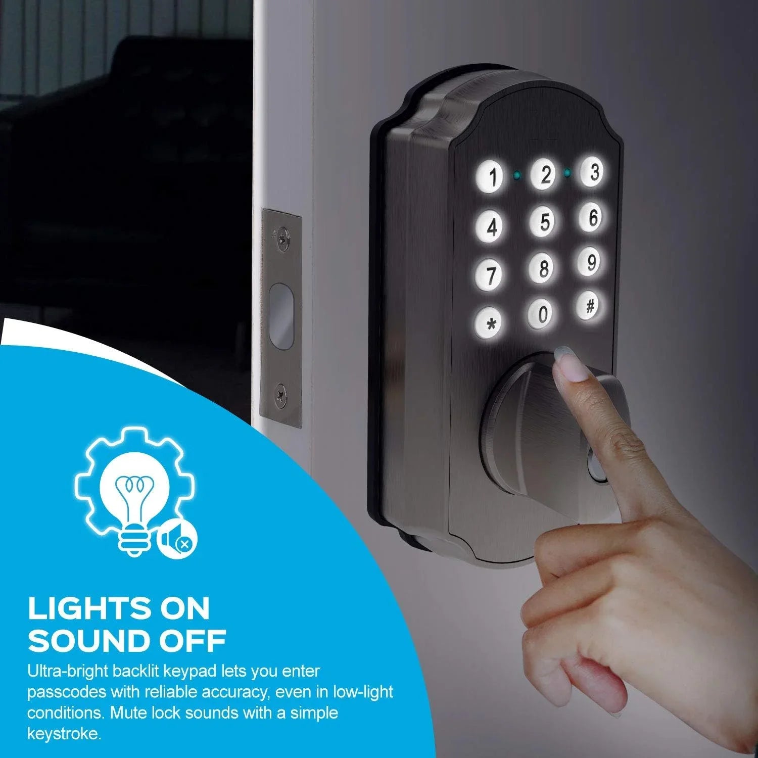 Electronic Mobile for Entry Home Keypad Nickel TL115 Deadbolt TurboLock with Door Smart Door Lock Front Keyless App Brushed