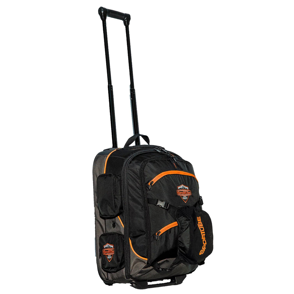 Orange Padded Bag, Cruiser Sportube Gear On Boot & Wheeled Carry Cabin