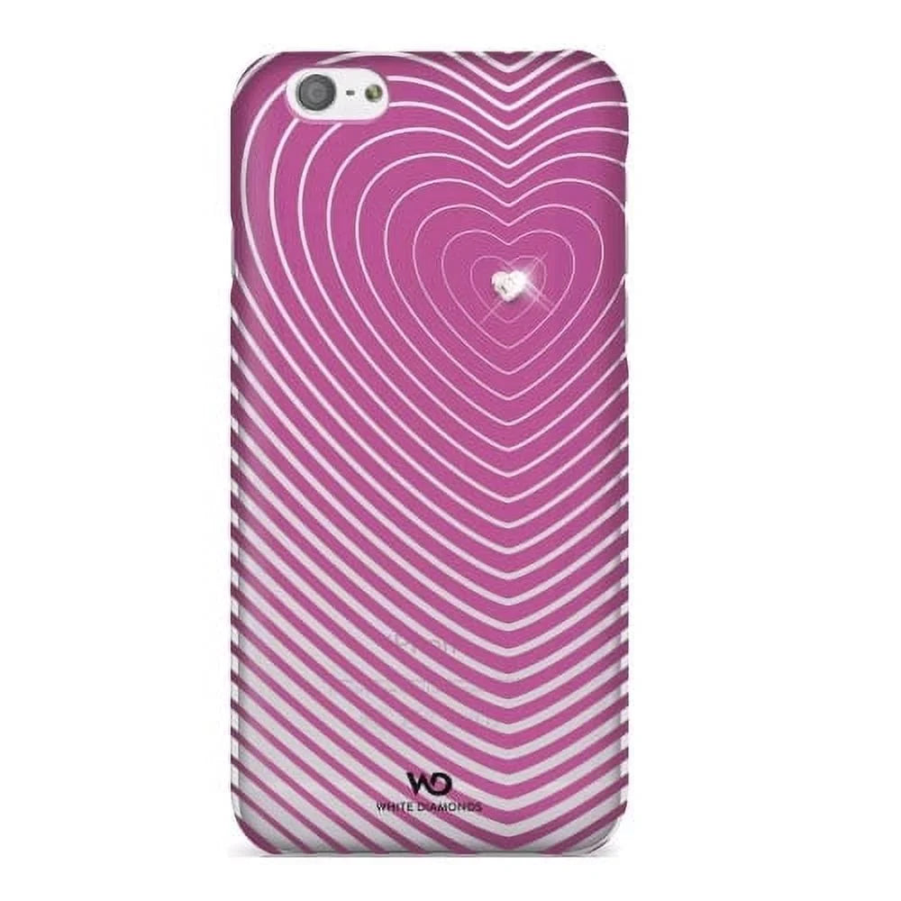 '-White - Pink for Case Diamonds Apple Pack iPhone Heartbeat 6/6s 5