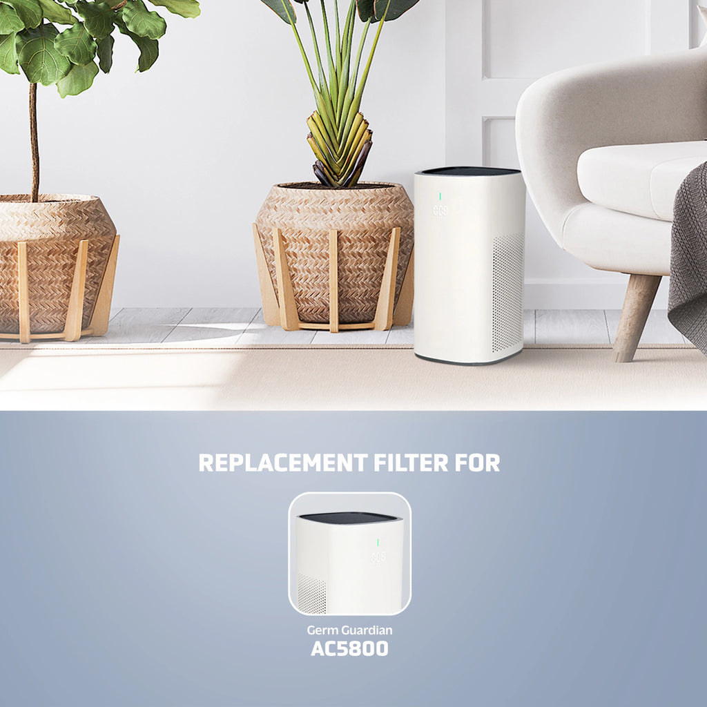 Filter Filter Air FLT5800 Purifier for HEPA Pure AC5800 GermGuardian P Replacement True