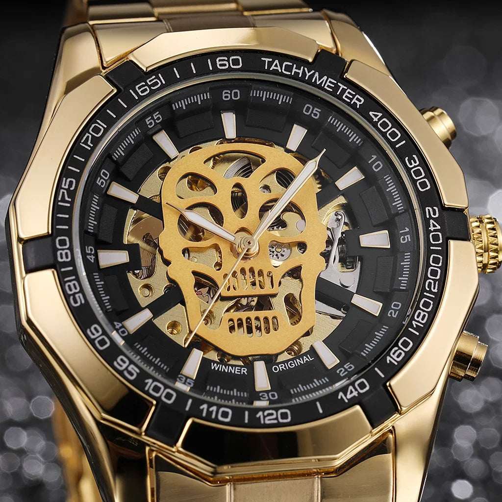 Luxury Business Design Mechanical Hollow Fashion Demon Watch Dial Men's