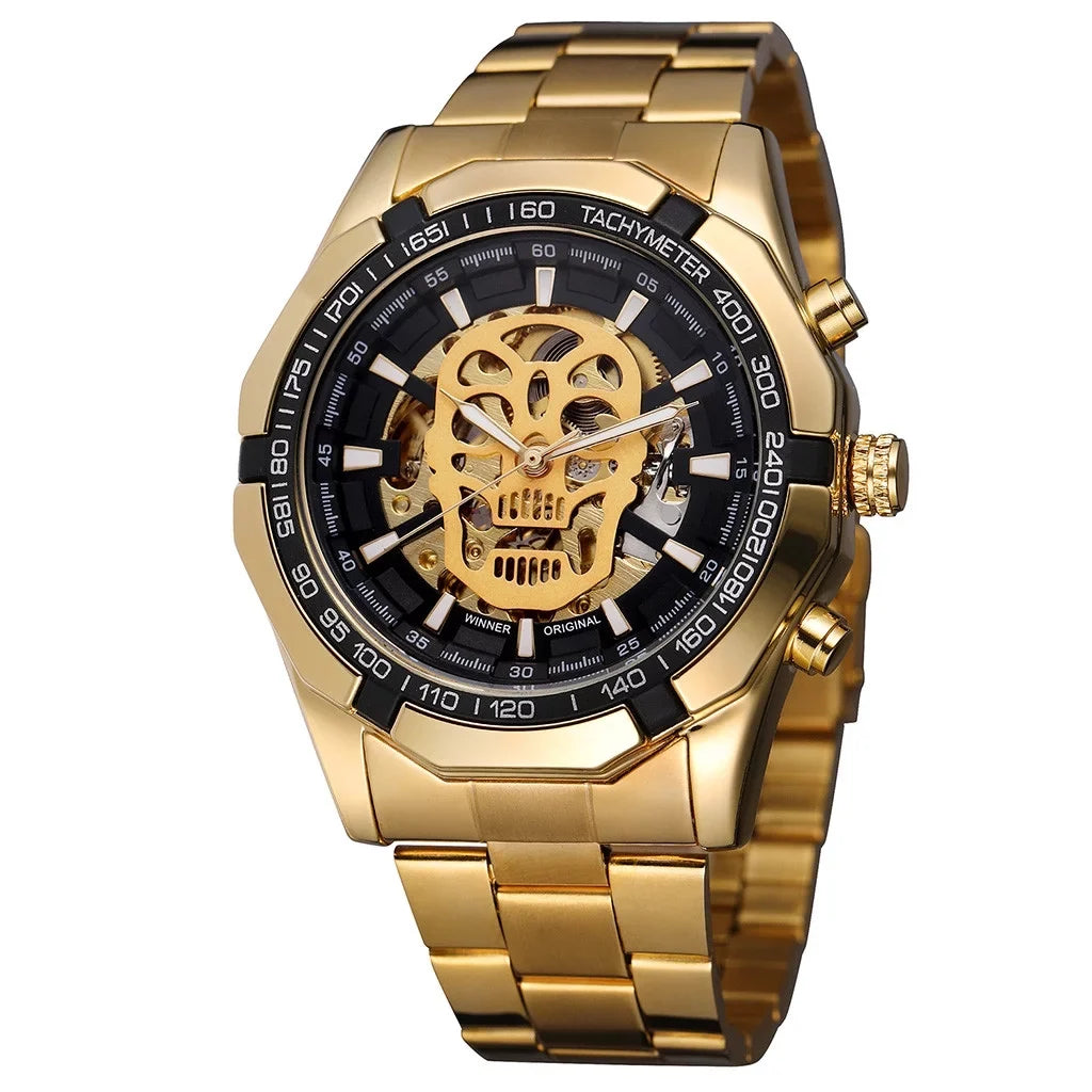 Luxury Business Design Mechanical Hollow Fashion Demon Watch Dial Men's