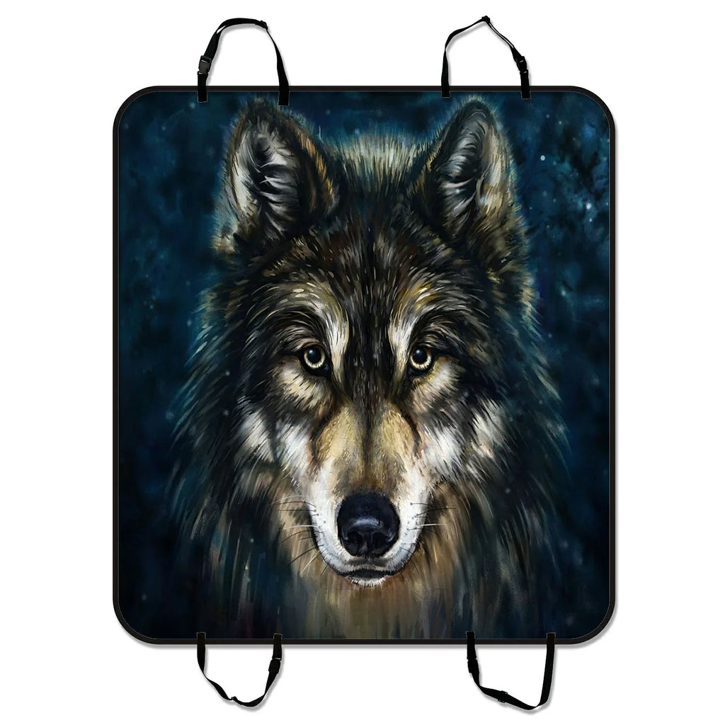 Mat Car Cars Wolf Dog SUV Cover Trunk Hammock Car inches and Seat Trucks 54x60 Black GCKG Seat Pet For Brave Mat Mat Cargo