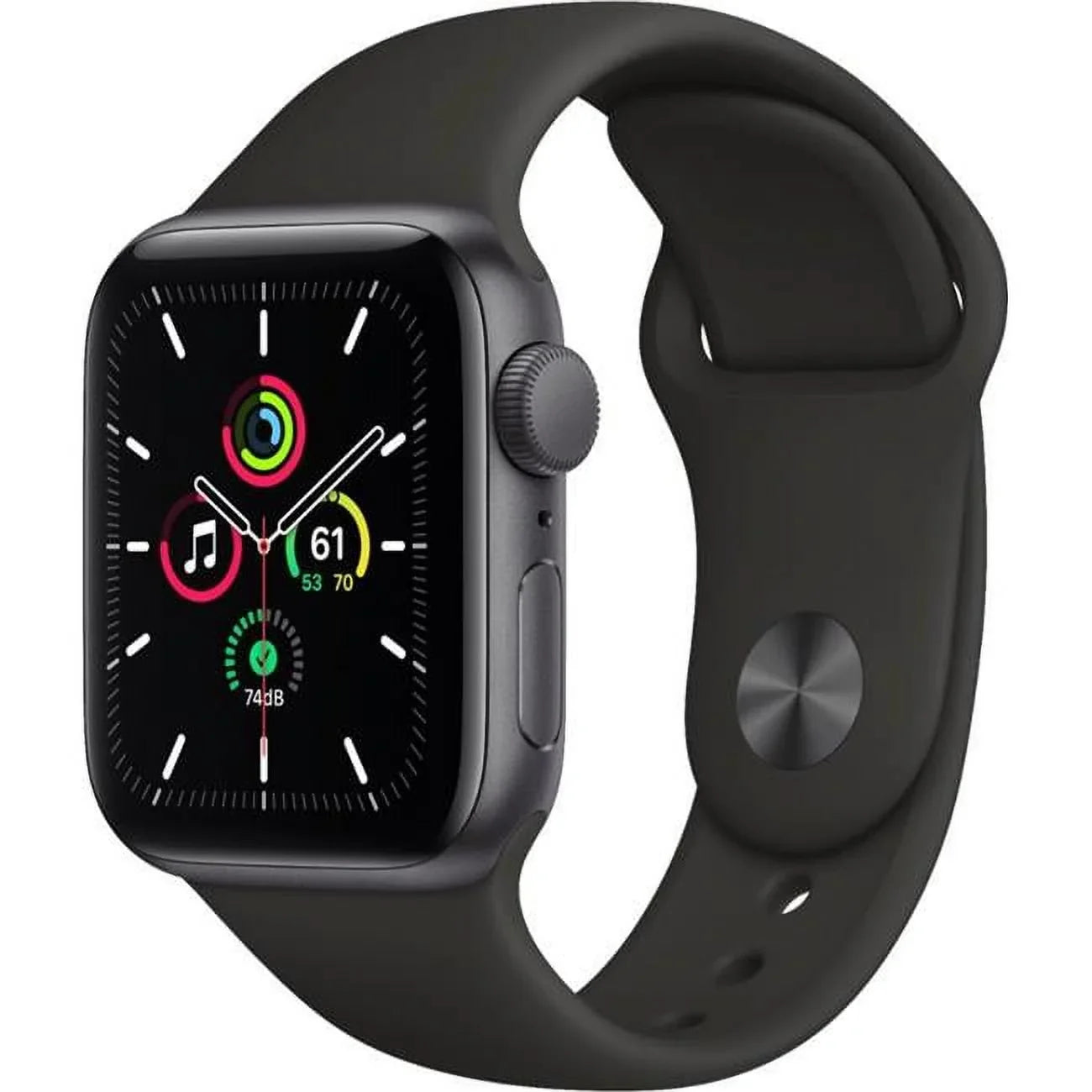 Aluminum MKQ63LL-A Gray SE Midnight Space Watch 44 Sport with mm Case Band
