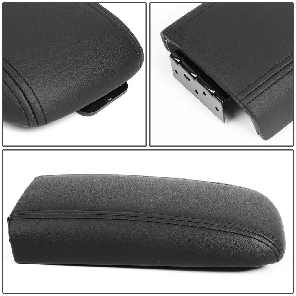 Chevy Trailblazer ZTL-Y-0054 Lid 06 03 05 04 Motoring Console w/Latch 2002-2009 Envoy Buick [Black] Leather GMC Rainier 08 DNA Armrest For Center Assembly 07