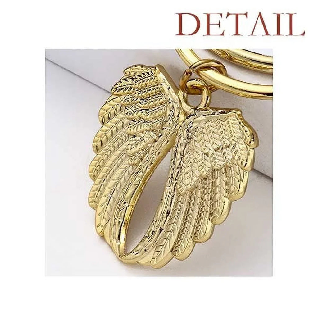 Angel old Age years Pendant Longevity Car Boy Keychain Wing 99