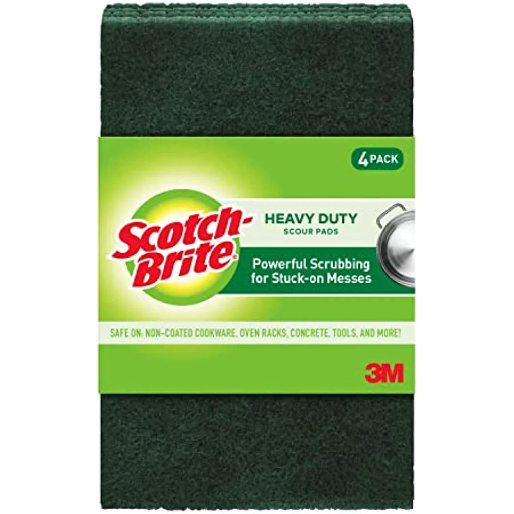 Green Scotch-Brite Heavy Scour 48, Duty Pads,