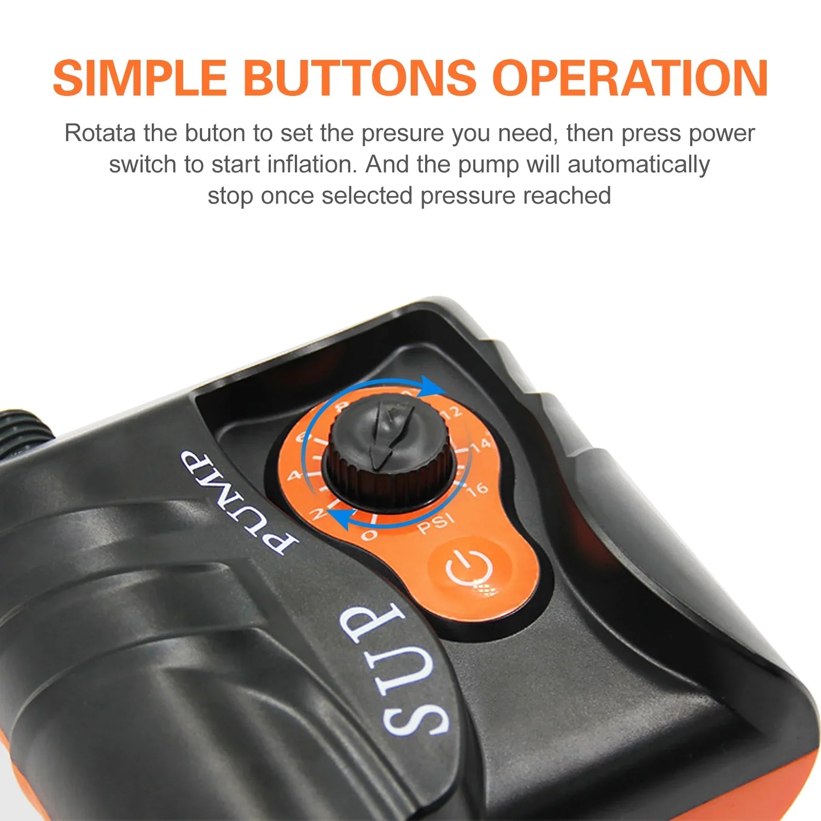 Pump and with EasytoUse Boats, 16 PSI Air Electric Nozzles 6 Edition Inflatables for