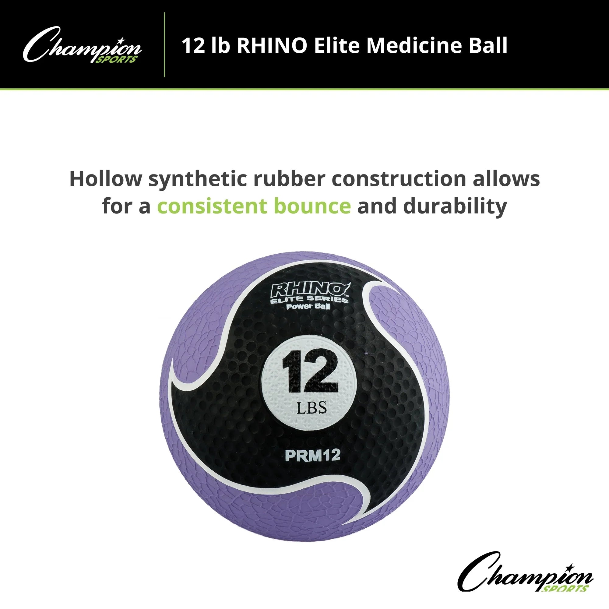 Champion 12lb Ball Rhino® Medicine Elite Sports