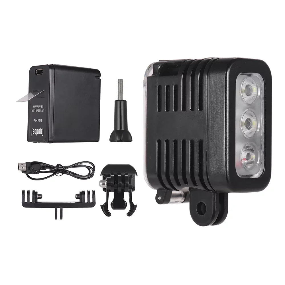 Lamp,300lux Qisuo Cameras Pristin 5 4 Video Waterproof 30m Session 6 5 4 Video 300lux Wide 7 7 3+ 300lux 5500-6000k 3Usb Led 3+ 5500-6000k And 3 Other Eryue Sized And Photography 5 4 6 30m