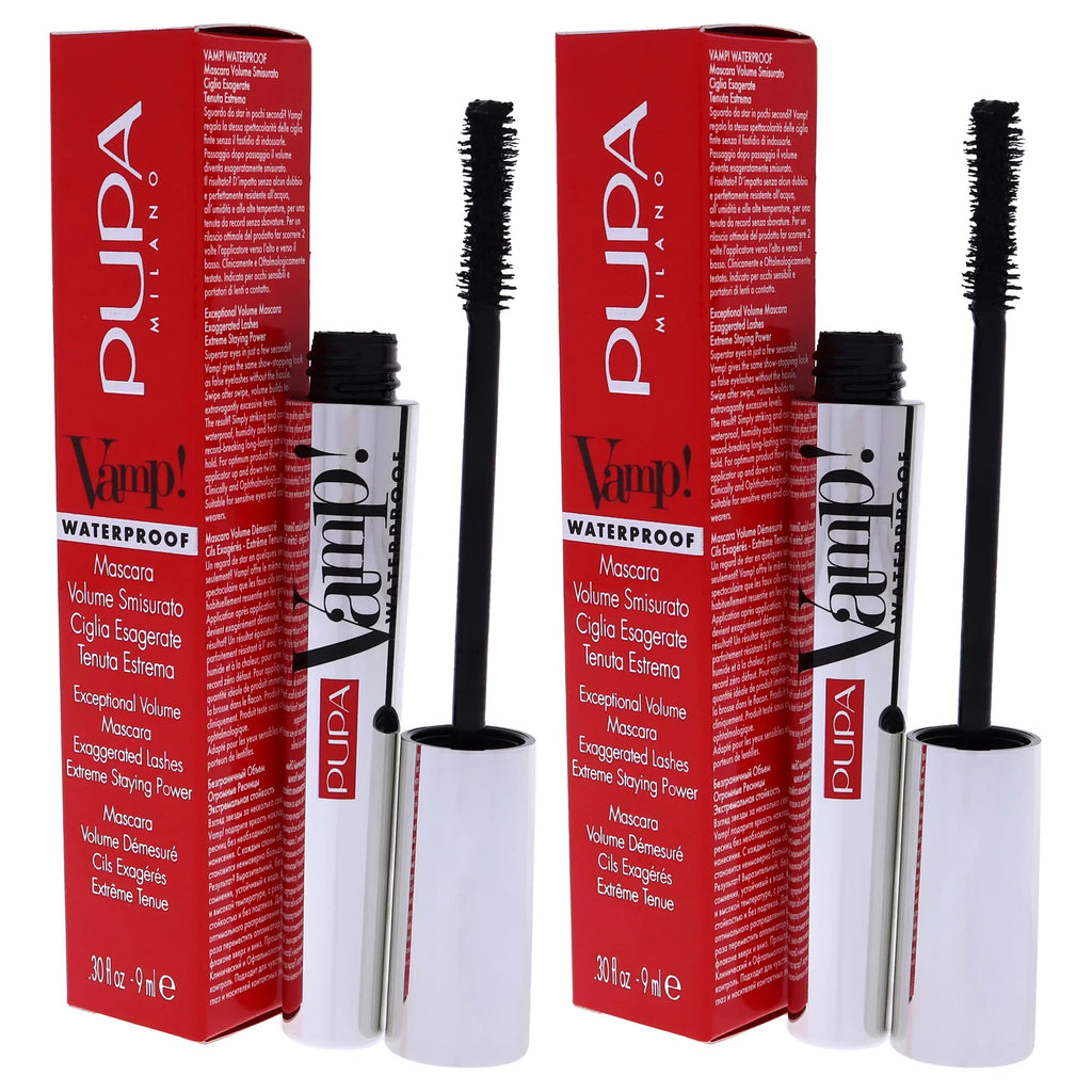 Mascara oz - 0.30 Pupa of Extra 001 Waterproof Vamp! Black Pack Milano 2 - - Mascara