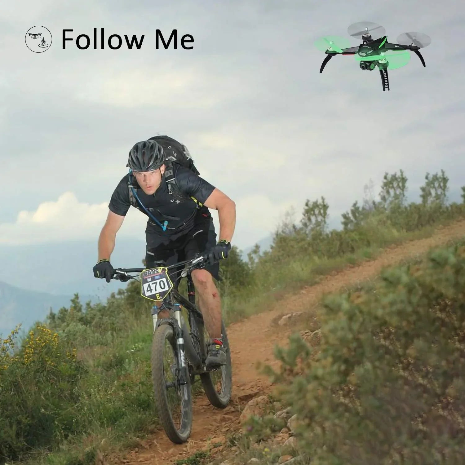 App Contixo - Open Box F20 Drone RC Quadcopter BLACK/GREEN Remote Controlled