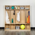 Bench, 5 Wood Oliver School Storage + Cubbies Hook and Coat Section Emma Locker with Organizer