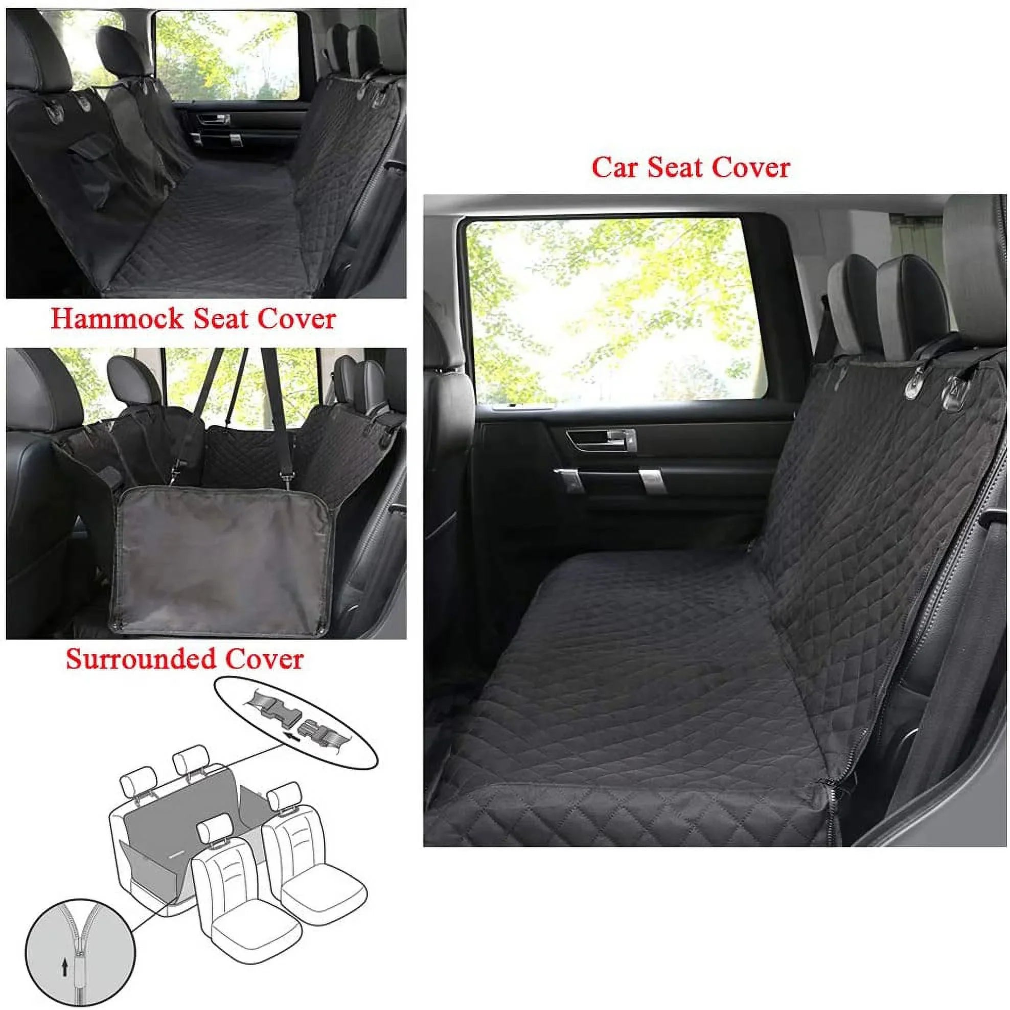 Protection Window, Back Cover for Mesh & Scratchproof Dogs Seat Hammock Car Cars Covers Cover Seat, Trucks Waterproof Car Dog Dog Dog SUVs with