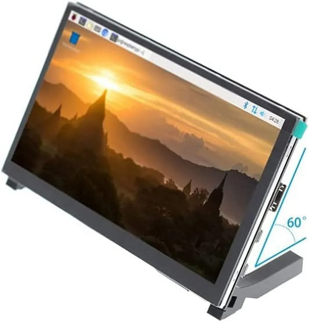 HDMI HDMI Stand-H HD Treedix Display IPS Display Compatible 7 inch Touchscreen Drive-Free LCD Raspberry with 1024x600 3B+/4B with Monitor Monitor Pi