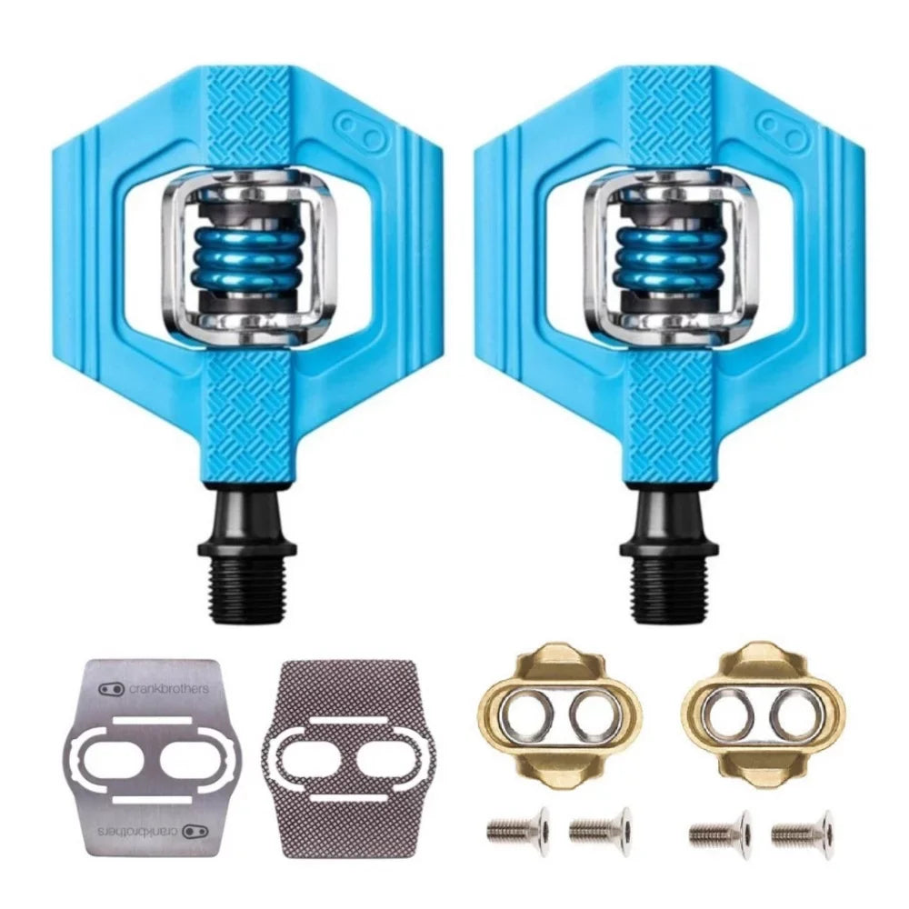Pedals (Blue) Candy with Shoe Cleats Bike and Set Shields 1 Crankbrothers