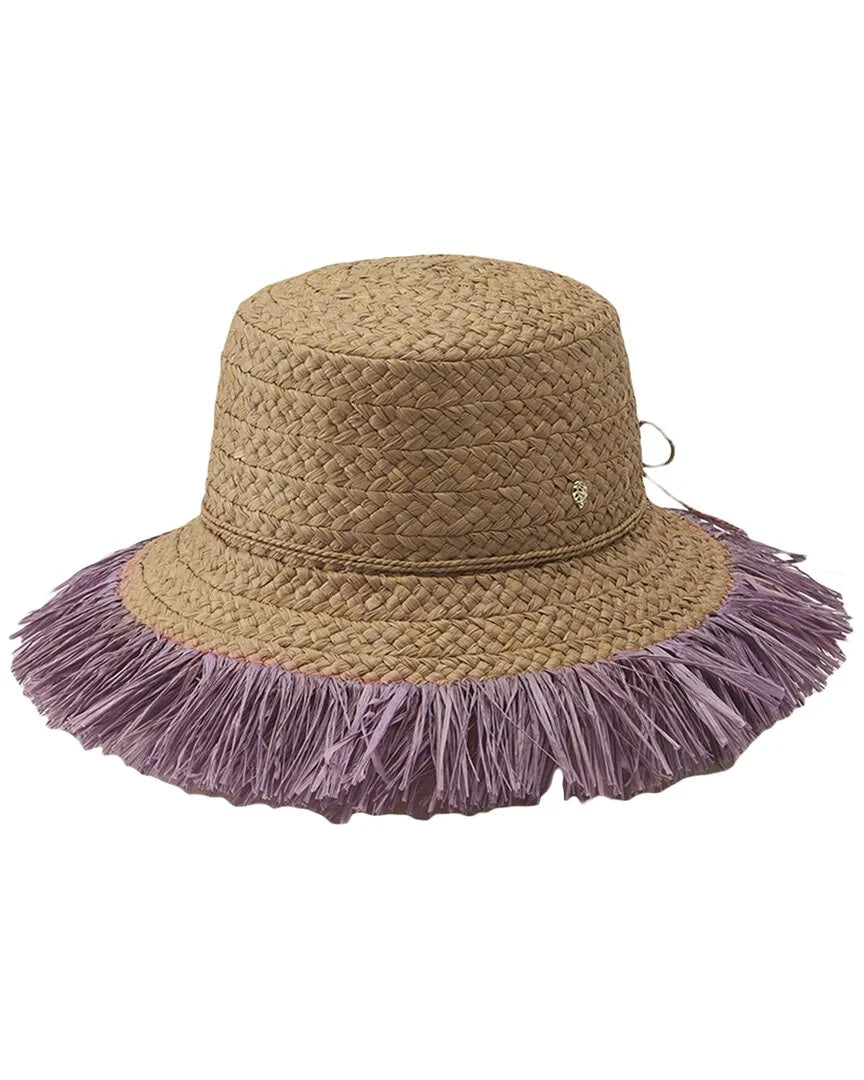 Kaminski Straw Hat, Brown Helen Sella