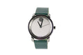 Quartz Mens Movado Strap Gunmetal Watch Dial Forest Green Leather Bold (3600570)