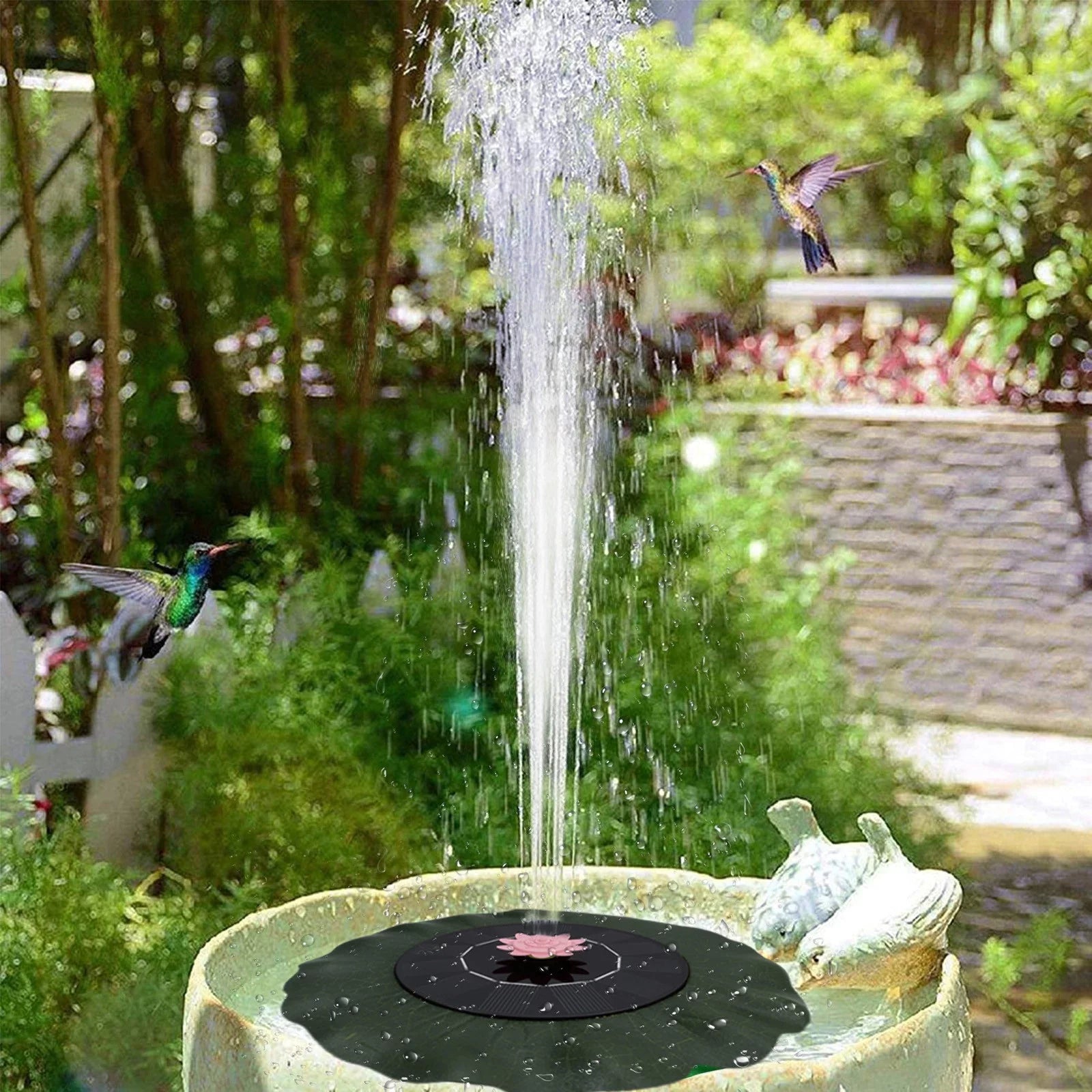 Imitation Fountains Garden Sprinkler Pond Motion For Swimming Solar Flower Pool Sun Controlled