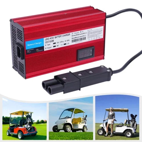 Golf Amp Charger Mode Trickle Charging Pin Barrel 48 Cart Volt 2 Battery Plug 12
