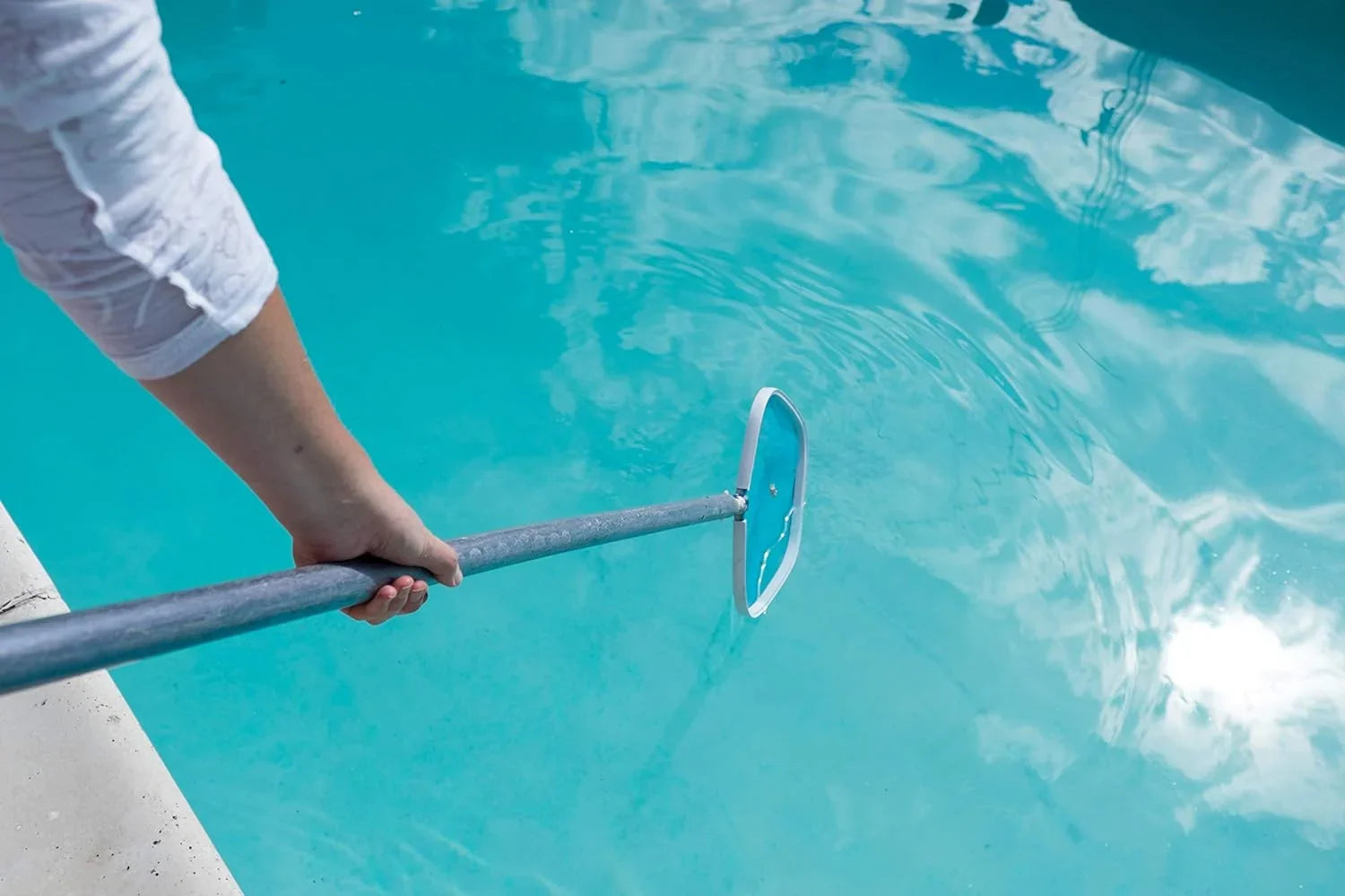 For Mesh Fine And Fountain Ultra Pool, Debris Blue Above Ground | Skimmer Inground Pool With | Heavy-Duty Spas | And Deluxe Pool, Chemical-Resistant Remove Leaves